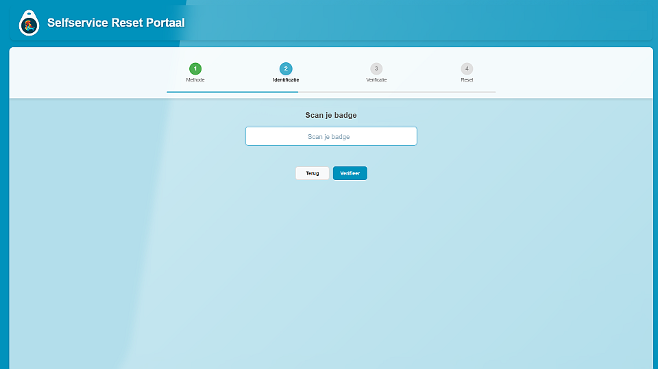 Wachtwoord reset stap 2
